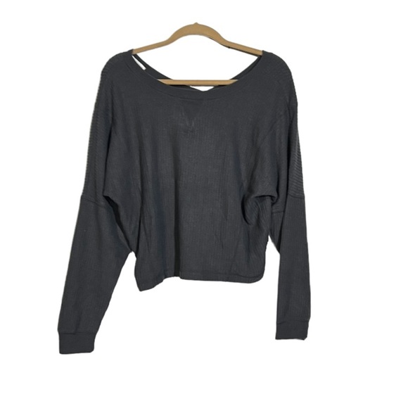 NWT Aeropostale Scoop Neck Sweater Gray Size Small - Picture 1 of 7